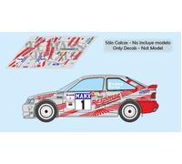 Decalcomanie Ford Escort Maxi Kit Auto Rally Manx 1997 1:32 1:43 1:24 1:18 Ev...