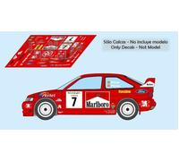 Decalcomanie Ford Escort WRC Rallye Canarias 2000 1:32 1:43 1:24 Picar calcas