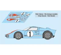 Decalcomanie Ford MkII Le Mans 1966 1 2 3 1:32 1:24 1:43 1:18 64 87 slot GT40...