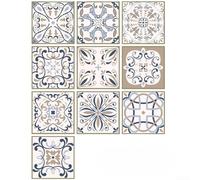 Decalcomanie geometriche architettoniche da parete con influenza europea per coordinamento interno moderno coeso (A)