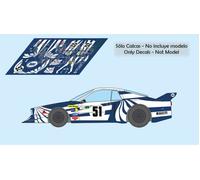 Decalcomanie Lancia Beta Montecarlo Le Mans 1980 51 52 1:32 1:43 1:24 1:18 sl...