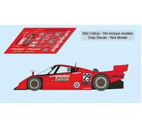 Decalcomanie Lancia LC2 Le Mans 1989 1:32 24 1:43 18 slot calcas