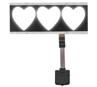 Decalcomanie Luminose per Auto - Decalcomanie per Parabrezza Emissione di Luce | Adesivo Decorativo per Auto Lucido e Sottile Illuminato per Finestra Auto Articoli per Auto Coppia