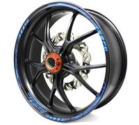 Decalcomanie Lunetta GP Racing Blu Opaco Per Moto MR003
