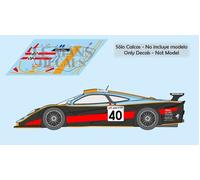 Decalcomanie McLaren F1 GTR LM Le Mans 1997 1:32 1:43 1:24 1:18 calchi