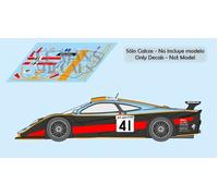 Decalcomanie McLaren F1 GTR LM Le Mans 1997 1:32 1:43 1:24 1:18 calchi
