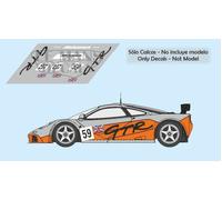 Decalcomanie McLaren F1 GTR LM Test Le Mans 1995 1996 1:32 1:43 1:24 1:18 slo...
