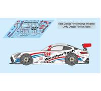 Decalcomanie Mercedes AMG GT3 Daytona 2022 1:32 1:43 1:24 1:18 slot Sebring c...