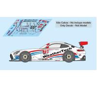 Decalcomanie Mercedes AMG GT3 Daytona 2023 1:32 1:43 1:24 1:18 Calcas slot