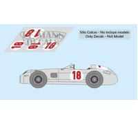 Decalcomanie Mercedes W196 GP Germania 1954 1:32 1:24 1:43 1:18 196...