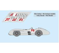 Decalcomanie Mercedes W196 streamliner GP Italia 1955 1:32 1:24 1:43 1:18...