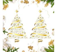 Decalcomanie natalizie per finestre, non tossiche, impermeabili, resistenti, ideali per decorare finestre del soggiorno, vetrine, vetrine, scuole, uffici, eventi per feste