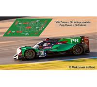 Decalcomanie Oreca 07 Le Mans 2022 28 38 1:32 1:43 1:24 1:18 slot calcas