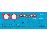Decalcomanie Peddinghaus 1/400 2041 Nave Da Battaglia Bismark