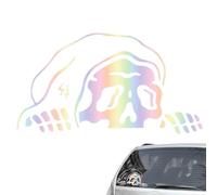 Decalcomanie per auto di Halloween, decalcomanie per finestre con teschio per auto | Adesivi con scheletro che sbircia per il lunotto posteriore - Adesivi natalizi gotici resistenti al sole, decalcoma