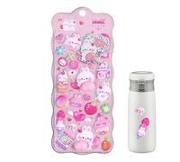 Decalcomanie per bambini, mini adesivi in rilievo, custodie per telefono, bottiglia d'acqua, materiale sicuro, texture goffrata divertente, forniture artigianali più vendute per astucci per penne, 40