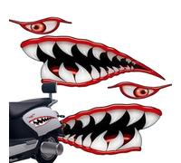 Decalcomanie per bocca dei denti di squalo - Adesivo impermeabile per auto con denti di squalo | Adesivi per bocca dei denti di squalo | Adesivo impermeabile per bocca con denti di squalo |