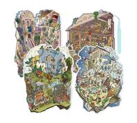 Decalcomanie per casa in miniatura, materiale 3D per animali domestici, fai da te, set creativo per alleviare lo stress, mini attività artigianali per alleviare lo stress, passare il, bottiglia