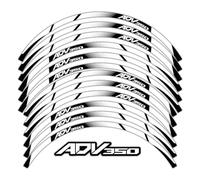 Decalcomanie per cerchioni Adesivo Per Ruota Di Motocicletta All'interno Del Mozzo Decalcomanie Nastro Riflettente A Strisce Per Cerchioni Accessori Per H&onda ADV350 Adv 350 Adesivi per ruote(Colore