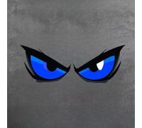 Decalcomanie per demonio per Specchietti Finestrini Decalcomanie(Blue) | Design realistico del male, materiale PVC , applicazione per facile e veloce, per decorazione unica