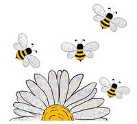 Decalcomanie Per Finestra Di Girasole - Adesivo In Di Girasole Riutilizzabile | Vinili Decorativi Per Finestre Ape Estive | Decorazione Decalcomanie Da Parete Autoadesive | Adesivi Estáti