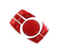 Decalcomanie per Interni Auto per BMW Serie 5 G30 2018-2020 Pulsanti multimediali in Lega di Alluminio per Interni Auto Decorazioni con Paillettes (Colore 1)