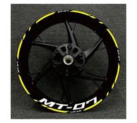 Decalcomanie per ruote Set Adesivi Per Strisce Riflettenti Ruote Per Moto Decalcomanie Per Cerchi Impermeabili Per Y&amaha MT-07 2022(Style 13)