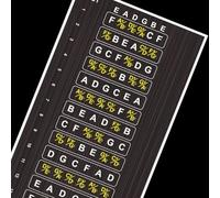 Decalcomanie per tasti di chitarra, strumento di apprendimento visivo per scale e accordi sulla tastiera