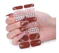 Decalcomanie per unghie festive Natale adesivi per unghie a tema decorazione artistica per un semplice rinforzo manicure