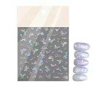 Decalcomanie per unghie oceaniche, adesivi per nail art stile oceano - cursori adesivi per unghie estive a tema oceanico,Decorazioni per unghie estive, decorazioni per manicure coppia