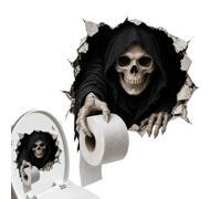 Decalcomanie per WC, impermeabili, spettrali, rimovibili, con illusione | Decalcomanie da parete per WC, decorazione per bagno, casa infestata, appartamento, dormitorio, casale, hotel, doccia, bagno