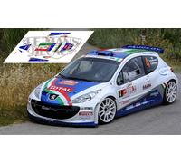 Decalcomanie Peugeot 207 S2000 Rally Targa Florio 2012 4 slot calche Andreucci
