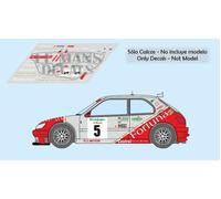 Decalcomanie Peugeot 306 Maxi Rally Corte Inglese 1999 5 Slot Calchi Monzon