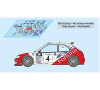 Decalcomanie Peugeot 306 Maxi Rally Taglio Inglese 2000 4 Slot calchi Monzon