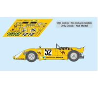 Decalcomanie Porsche 908 02 Le Mans 1973 52 1:32 1:43 1:24 1:18 908/02 calche