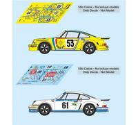 Decalcomanie Porsche 911 Carrera RSR Le Mans 1975 1:32 1:43 1:24 1:18 slot ca...