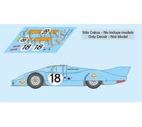 Decalcomanie Porsche 917 LH Le Mans 1971 17 18 21 1:32 1:24 1:43 1:18 slot ca...