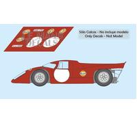 Decalcomanie Porsche 917k Targa Florio 1970 1:32 1:24 1:43 1:18 slot test...