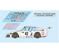 Decalcomanie Porsche 935 K3 Le Mans 1980 1:32 1:24 1:43 1:18 decalcomanie slot