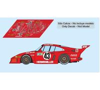 Decalcomanie Porsche 935 K3 Le Mans 1981 43 1:32 1:43 24 18 slot calcas