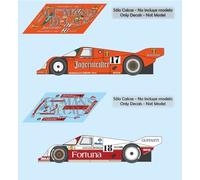 Decalcomanie Porsche 962 Spa 1986 17 1:32 1:43 1:24 1:18 962C slot jagermeist...