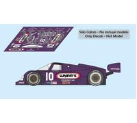 Decalcomanie Porsche 962C Daytona 1991 1:32 1:43 1:24 1:18 962 slot calcas Wynns