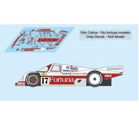 Decalcomanie Porsche 962C Le Mans 1986 17 1:32 1:43 1:24 1:18 64 slot calcas