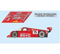 Decalcomanie Porsche 962C Le Mans 1987 15 1:32 1:43 1:24 1:18 64 87 956 slot ...