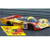 Decalcomanie Porsche 962C Le Mans 1988 1:32 1:43 1:24 1:18 962 slot Shell...