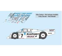 Decalcomanie Porsche 962C Le Mans 1989 1:32 1:43 1:24 1:18 962 slot marrone j...