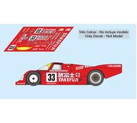 Decalcomanie Porsche 962C Le Mans 1989 1:32 1:43 1:24 962 slot Brun kremer ca...