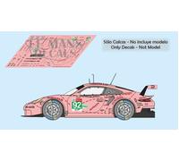 Decalcomanie Porsche 991 RSR Le Mans 2018 92 1:32 1:43 1:24 1:18 911 calchi m...