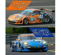 Decalcomanie Porsche 997 GT3 Le Mans 2011 1:32 1:43 1:24 Decalcomanie 18...