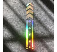 Decalcomanie riflettenti a forma di freccia, progettate per parafanghi e cerchioni, strisce adesive resistenti alle crepe (colorate)